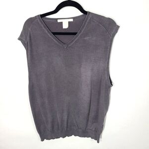 Perry Ellis‎ Men's Pullover Vest Size XL Silk and Spandex Gray